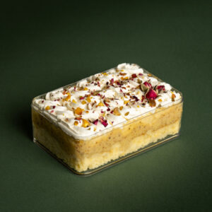 Pistachio Rose Cake Box (1 serving)